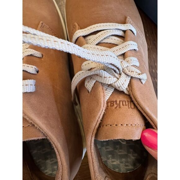 🏄‍♀️ Olukai WAO Women's High-Top Leather Sneakers – Tan –Sz 8-NEW with Box 🏝️ - Picture 7 of 11
